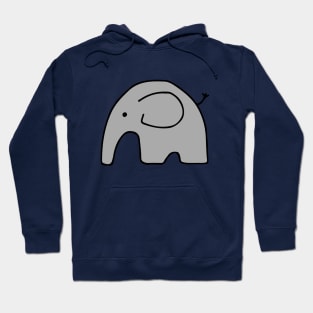 Grey Baby Elephant Hoodie